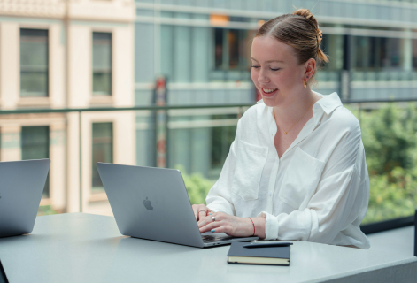 Team member managing projects in the OASYS workspace
